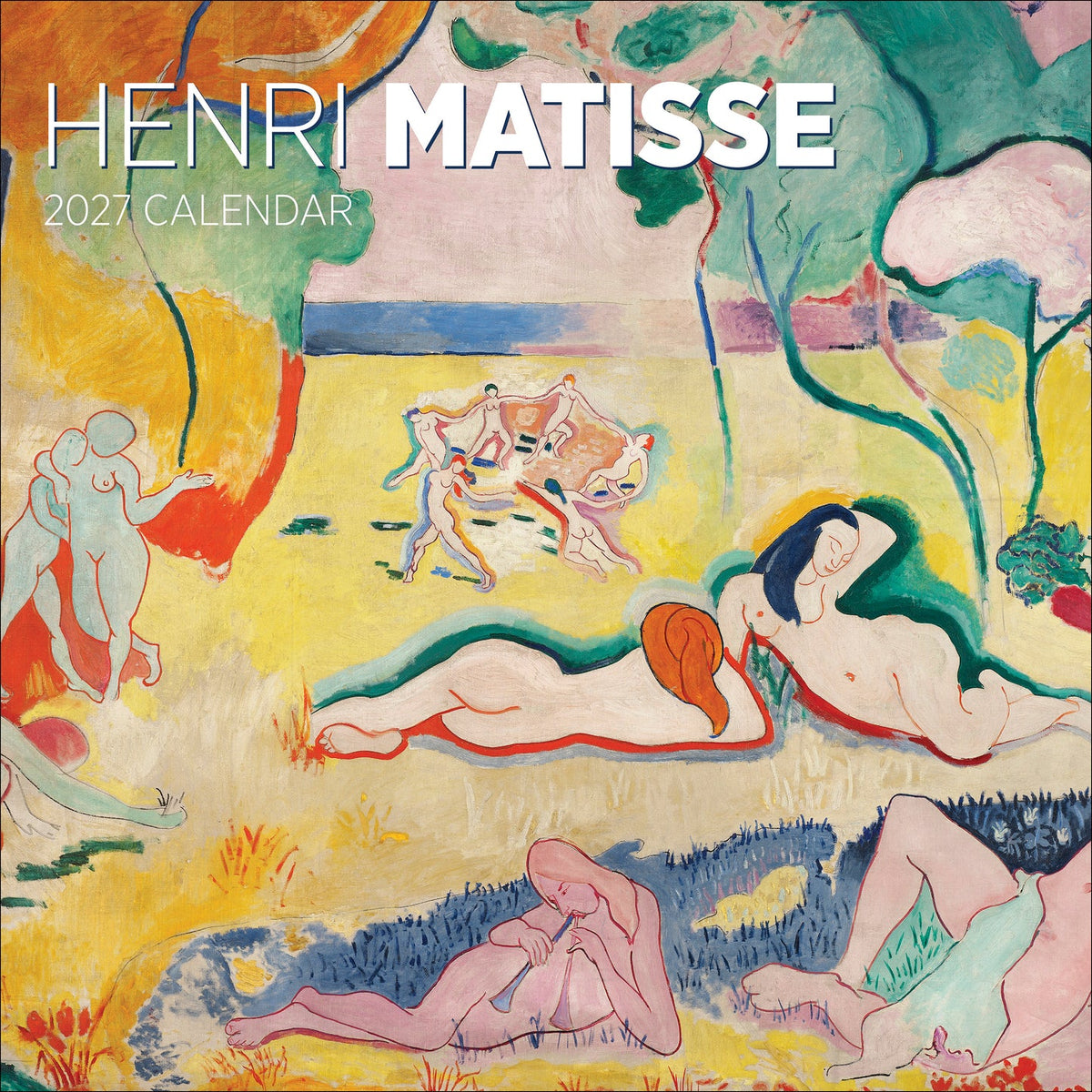 Henri Matisse 2027 calendar front cover with a colourful figurative painting