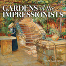Gardens of the Impressionists 2027 calendar cover with a shaded garden terrace