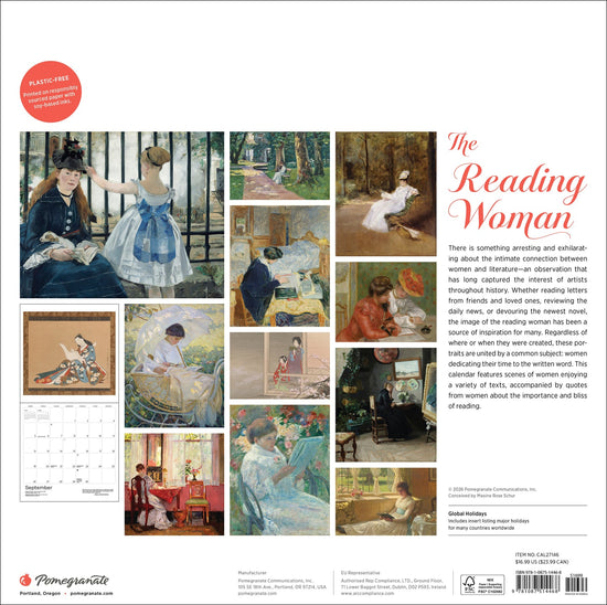 The Reading Woman - 2027 Wall Calendar