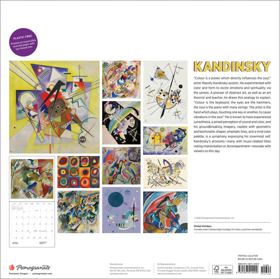 Kandinsky - 2027 Wall Calendar