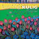 Darlene Kulig 2027 calendar cover with bright tulips and colourful houses