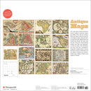 Antique Maps 2027 calendar back cover with artwork previews