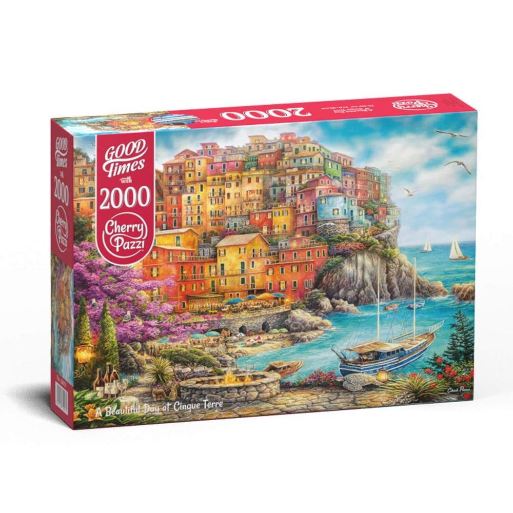 Cherry Pazzi A Beautiful Day at Cinque Terre 2000pc Jigsaw Puzzle