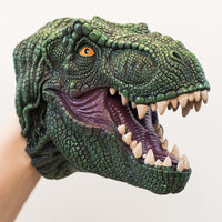 Wild Thingz T-Rex Green hand puppet with movable mouth