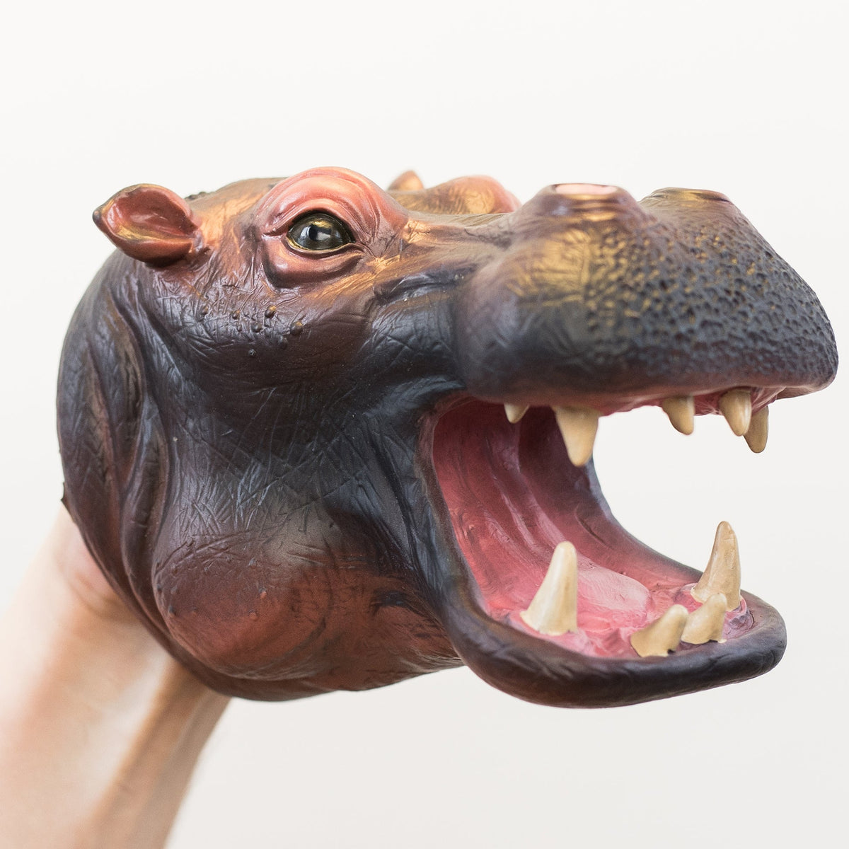 Wild Thingz Hippo hand puppet with movable mouth