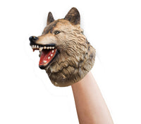 Wild Thingz Wolf hand puppet with movable mouth