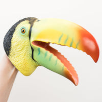 Wild Thingz Green Toucan hand puppet with movable mouth