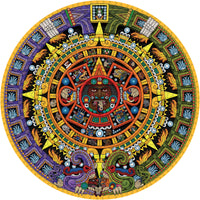 Pomegranate - Michael Angulo: Aztec Sun Stone - 1000 Pce Circular Puzzle