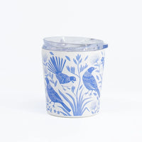 100% NZ Birdsong Blues Insulated Coffee Cup – Small 240 ml