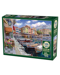 Cobble Hill Cafe in Cassis 1000-Piece Jigsaw Puzzle