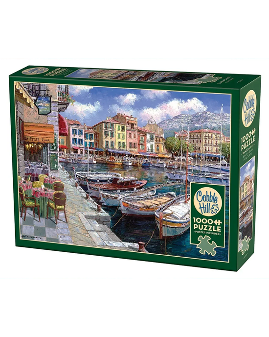 Cobble Hill Cafe in Cassis 1000-Piece Jigsaw Puzzle