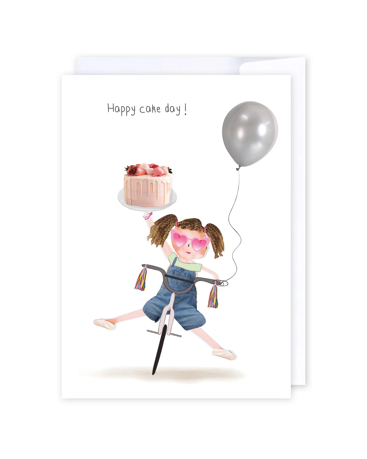 Cake Day Girl Greeting Cards