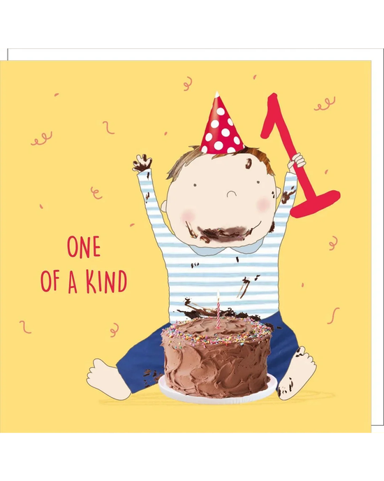 Cake Smash One - 1st Birthday Card