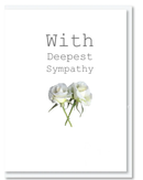 Card: With Deepest Sympathy Greeting & Note Cards