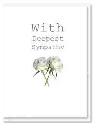 Card: With Deepest Sympathy Greeting & Note Cards