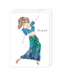 Card: You go girl! Greeting & Note Cards