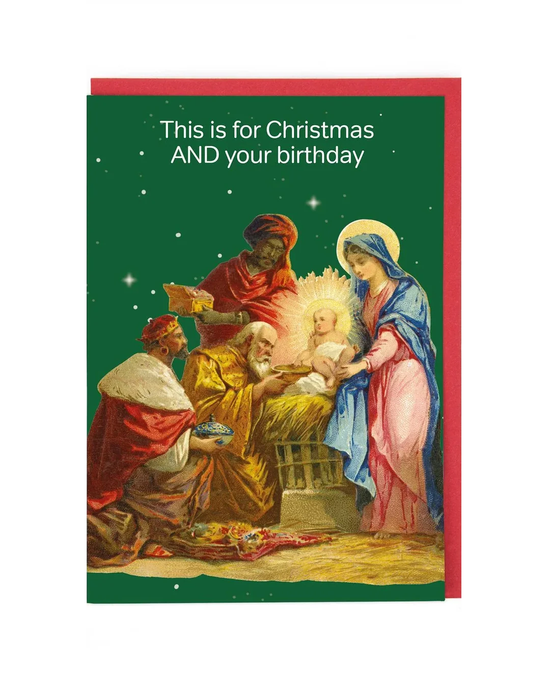 Christmas And Birthday - Christmas Card
