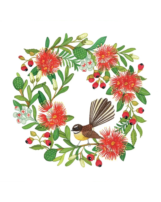 Christmas Wreath Square - Christmas Card