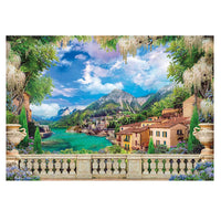 Lush Terrace on Lake - 3000pc