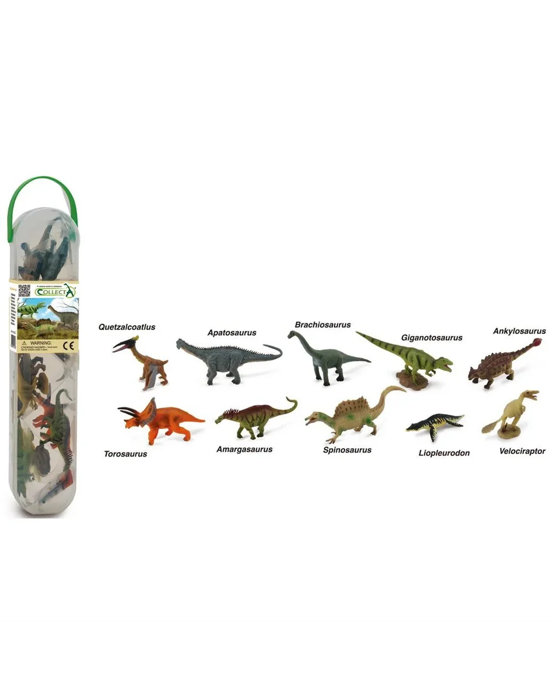CollectA Box of Mini Dinosaurs 2 with 10 prehistoric animal figures