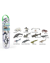 CollectA Box of Mini Sea Animals 3 with 12 marine and polar animal figures