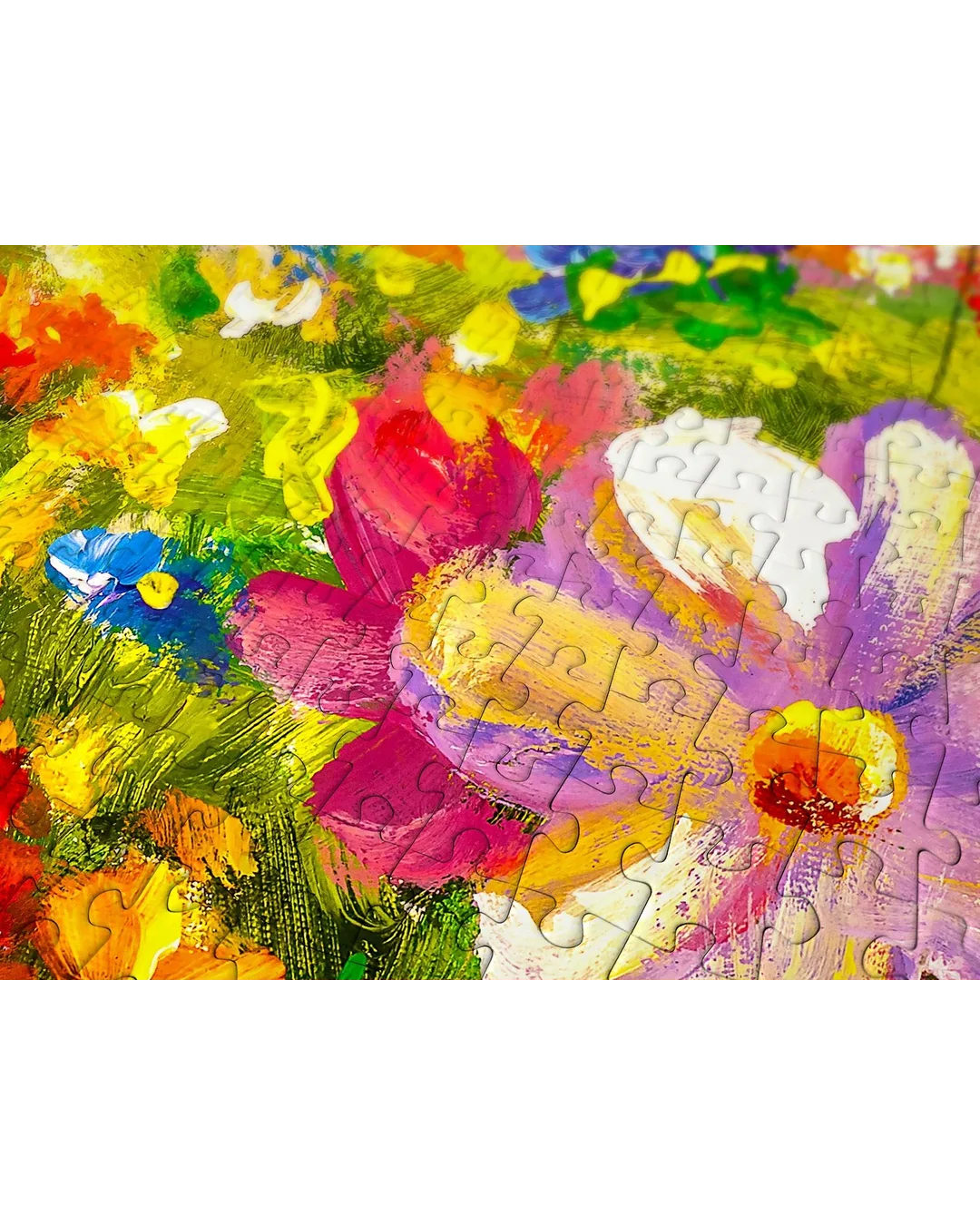 Enjoy Puzzle Colorful Flower Meadow 1000-Piece Jigsaw Puzzle-2