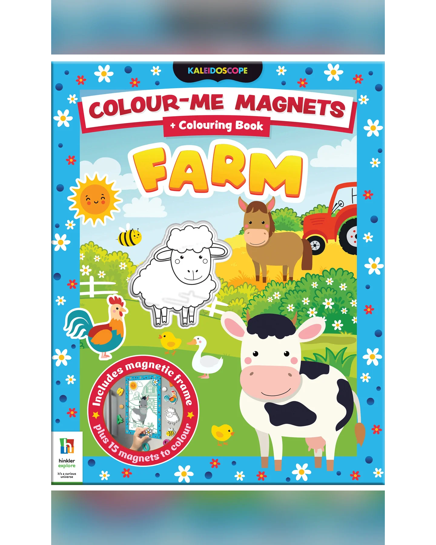 Hinkler Colour-Me-Magnets Farmyard Colouring Book & Magnet Kit