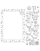 Hinkler Colour-Me-Magnets Farmyard Colouring Book & Magnet Kit-2