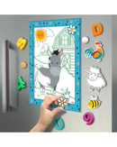 Hinkler Colour-Me-Magnets Farmyard Colouring Book & Magnet Kit-5