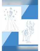 Hinkler Colour-Me-Magnets Frozen Colouring Book & Magnet Kit-2