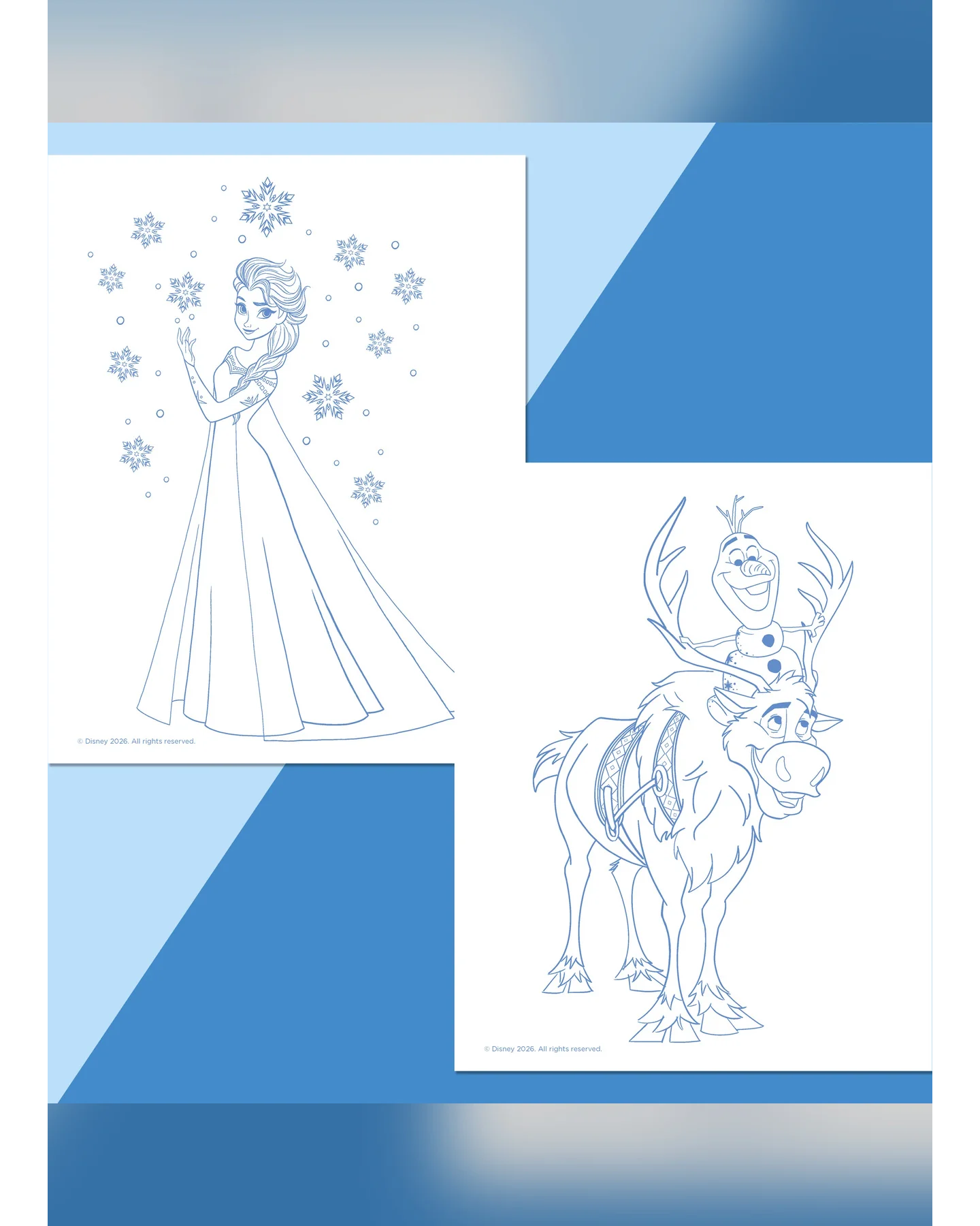 Hinkler Colour-Me-Magnets Frozen Colouring Book & Magnet Kit-2