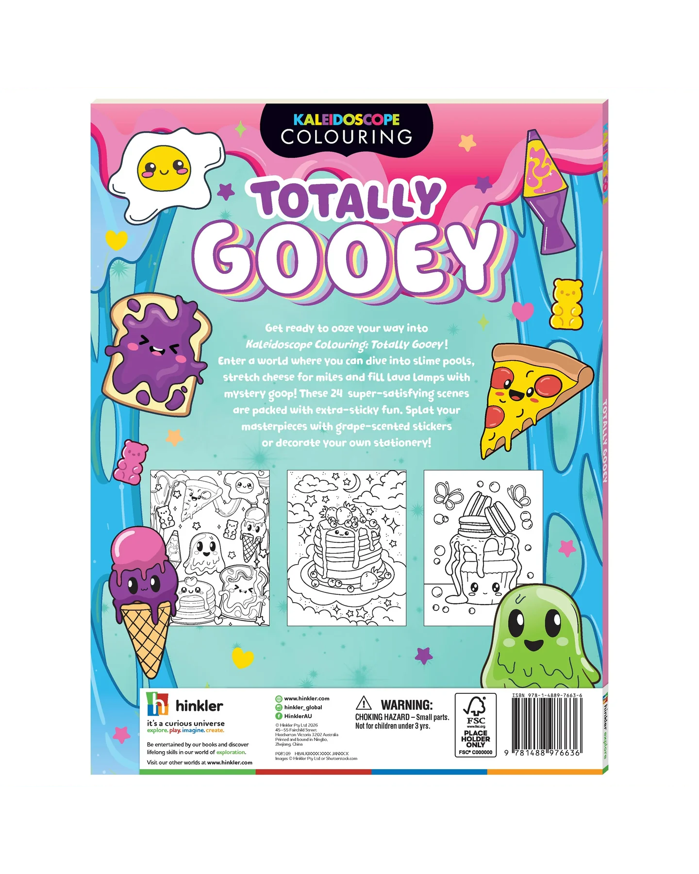 Hinkler Colouring & Scented Stickers Book – Totally Gooey-4