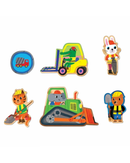 Mudpuppy Construction Site 25-Piece Puzzle-3