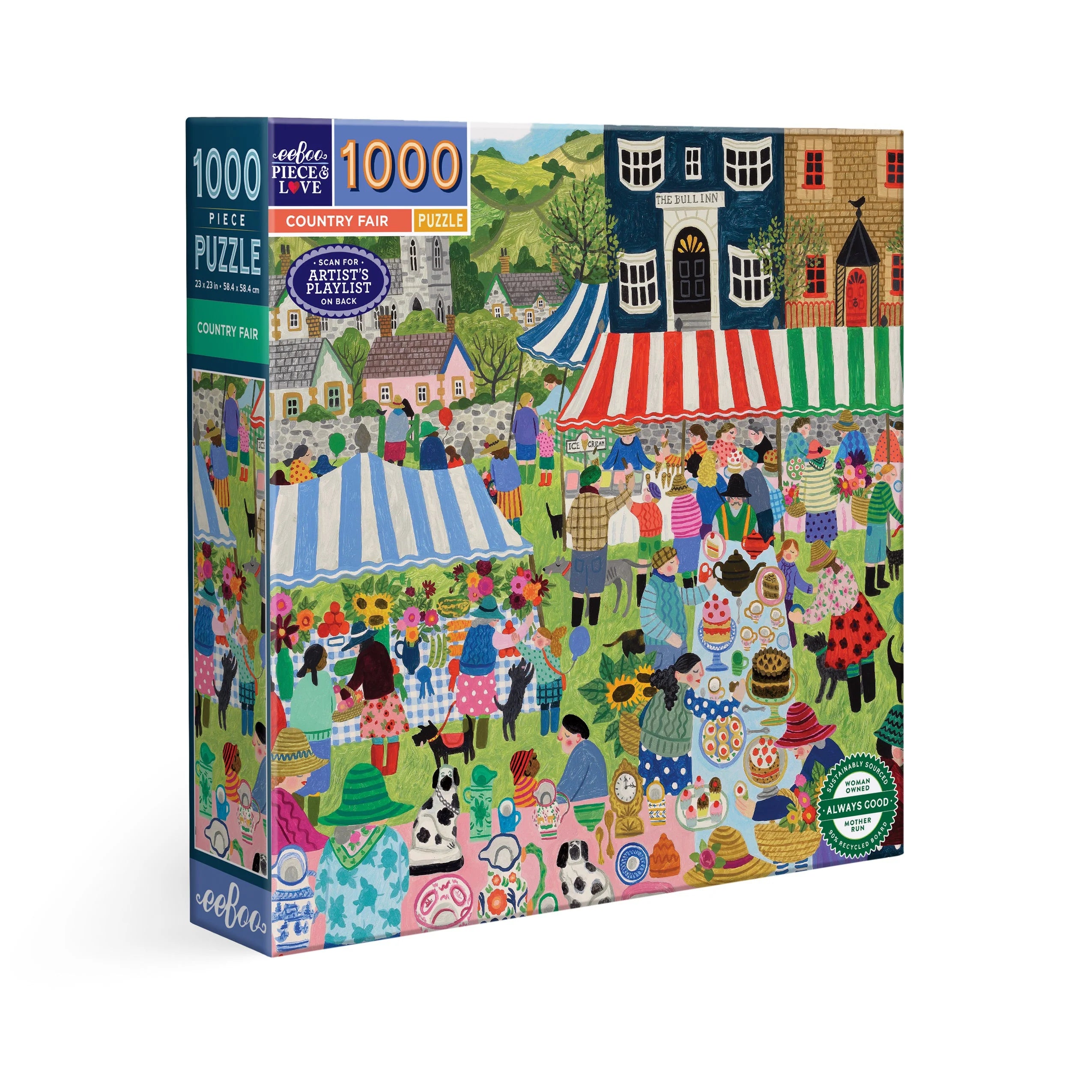 eeBoo Country Fair 1000-Piece Jigsaw Puzzle