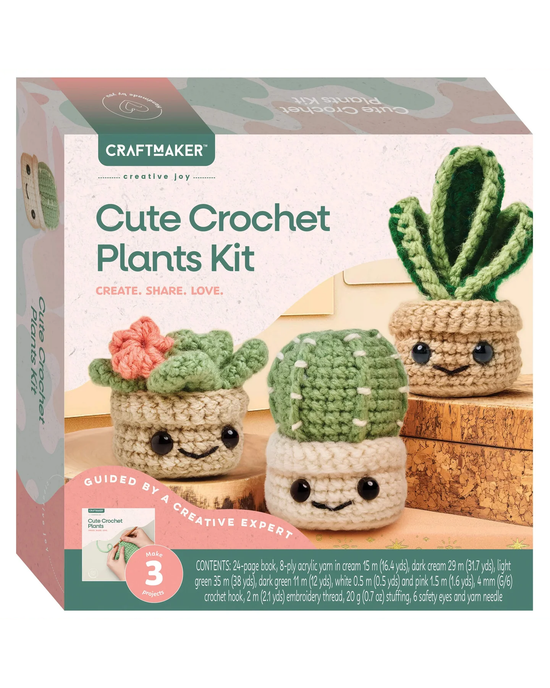 Craft Maker Cute Crochet Plants Kit