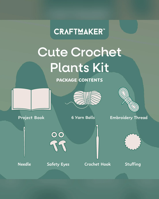 Craft Maker Cute Crochet Plants Kit