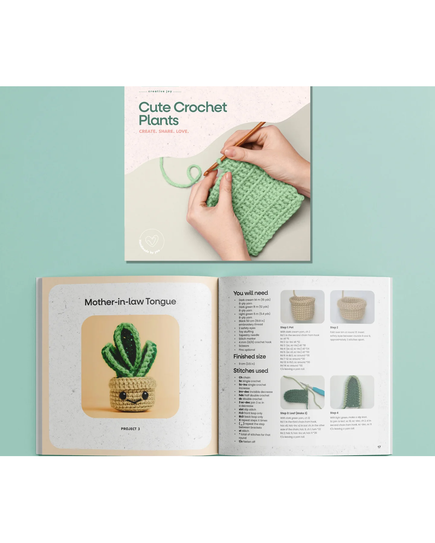 Craft Maker Cute Crochet Plants Kit-2