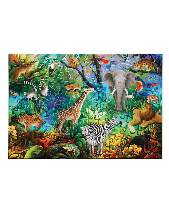 Crocodile Creek Jungle Paradise 100-Piece Holographic Puzzle