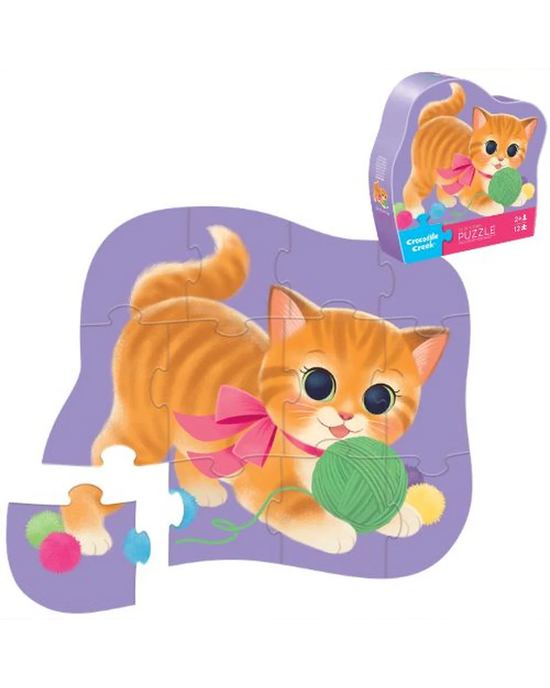 Crocodile Creek Cute Kitten 12-Piece Mini Puzzle