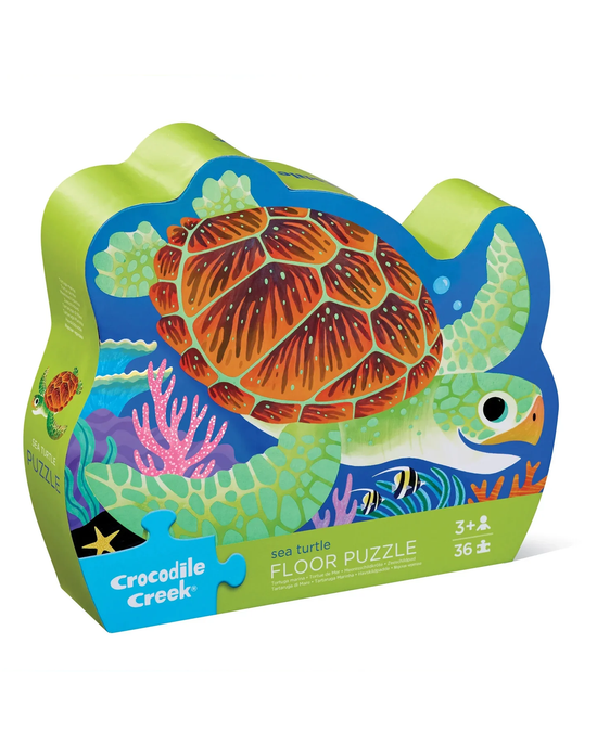 Croc Creek 36pc Foil Sea Turtle Child Jigsaws
