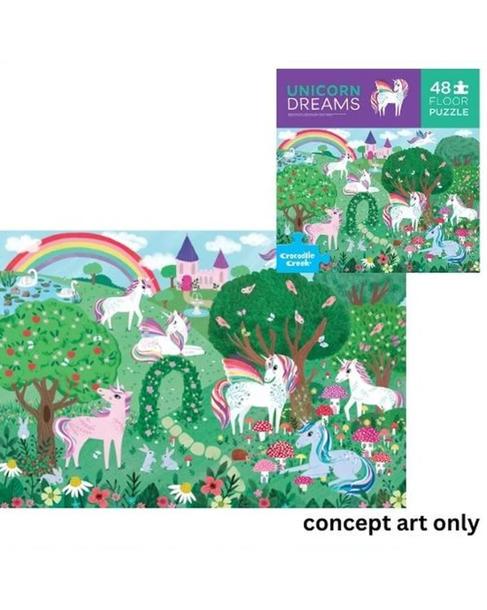Crocodile Creek Unicorn Dreams 48-Piece Puzzle