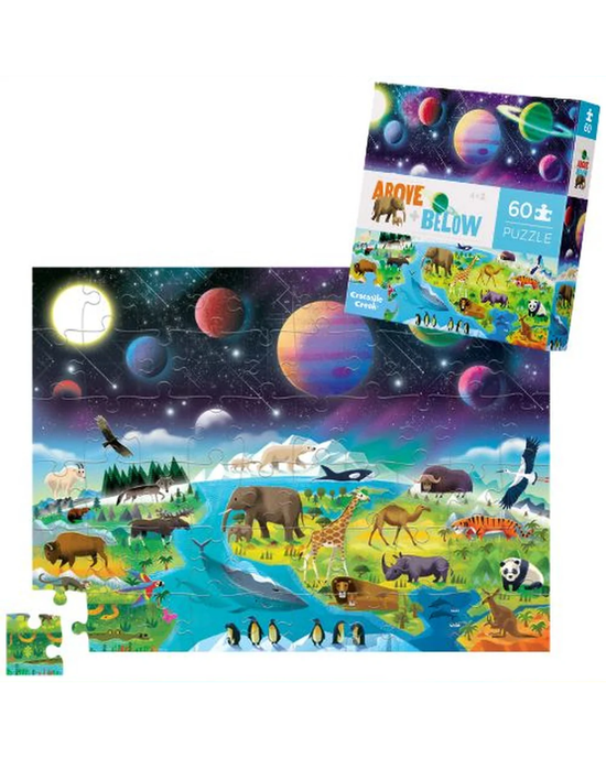 Crocodile Creek Earth & Space 60-Piece Above & Below Puzzle