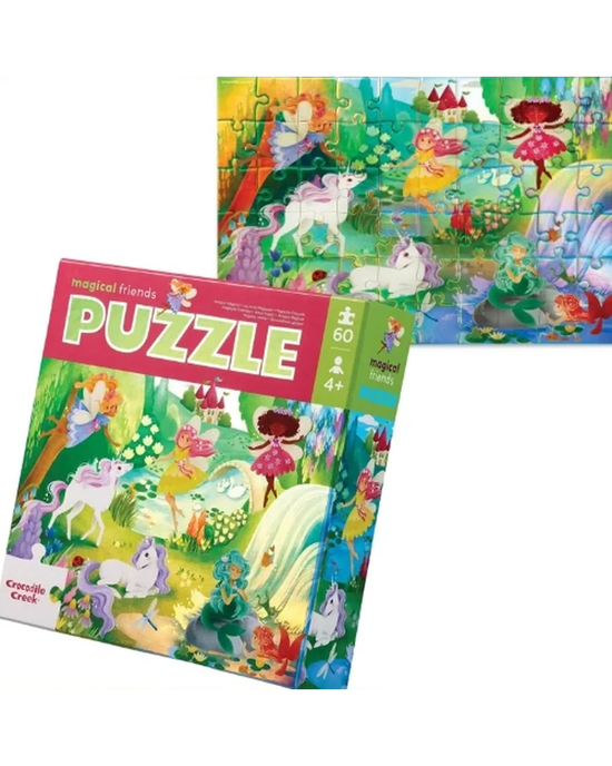 Crocodile Creek Magical Friends 60-Piece Holographic Puzzle