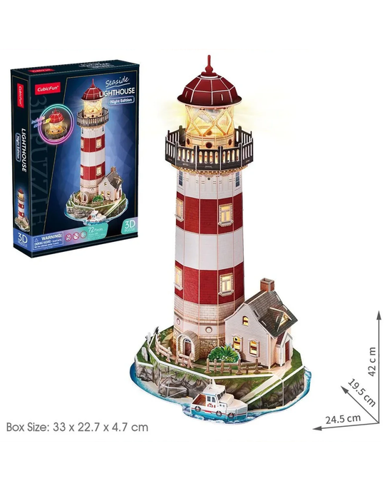 Cubic Fun 3D Puzzle Lighthouse Night Edition