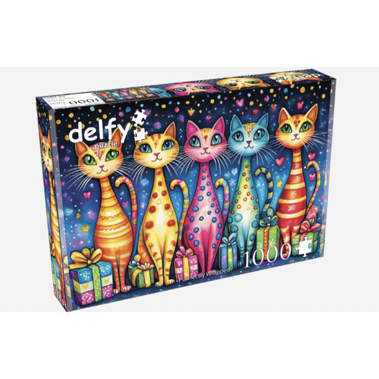 Delfy Purrfectly Wrapped 1000pc Jigsaw Puzzle