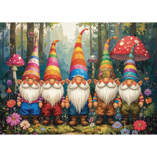 Delfy Forest Gnome Gathering 1000pc Jigsaw Puzzle
