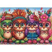 Delfy Four Funky Chicks 1000pc Jigsaw Puzzle