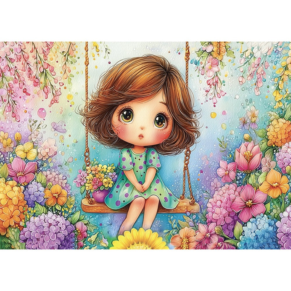 Delfy Swing Among Blossoms 1000pc Jigsaw Puzzle