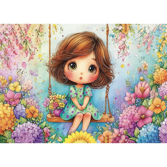 Delfy Swing Among Blossoms 1000pc Jigsaw Puzzle