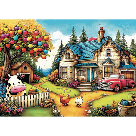 Delfy Vivid Farm Life 1000pc Jigsaw Puzzle